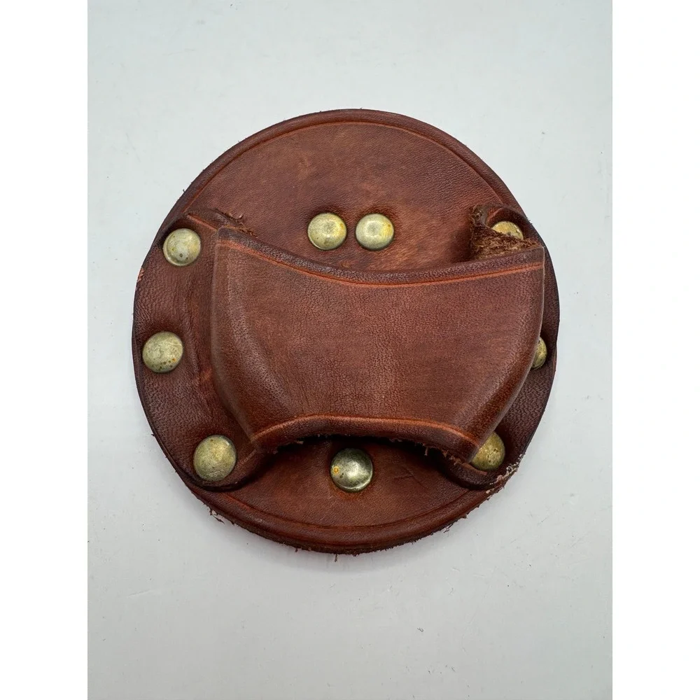 Hammer Loop Holster OS Brown Leather Riveted Tool Belt Attachment